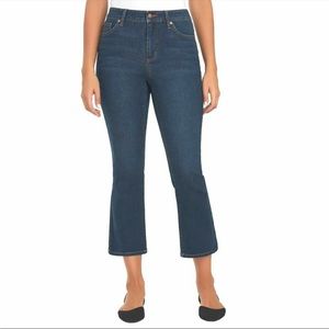 Chaps mid rise crop kick jeans size 8 NWT